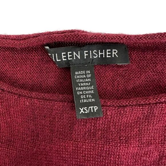Eileen Fisher Merino Wool Sweater size XS Curved Hem - Picture 4 of 7